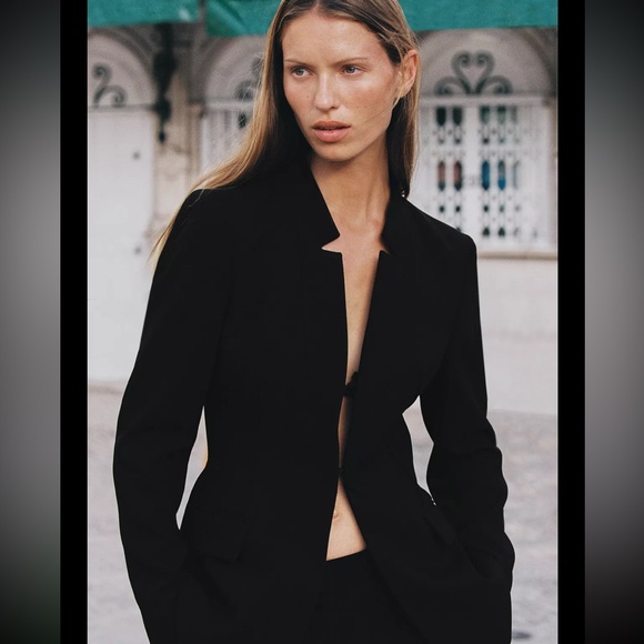 Zara inverted lapel blazer - Picture 8 of 8